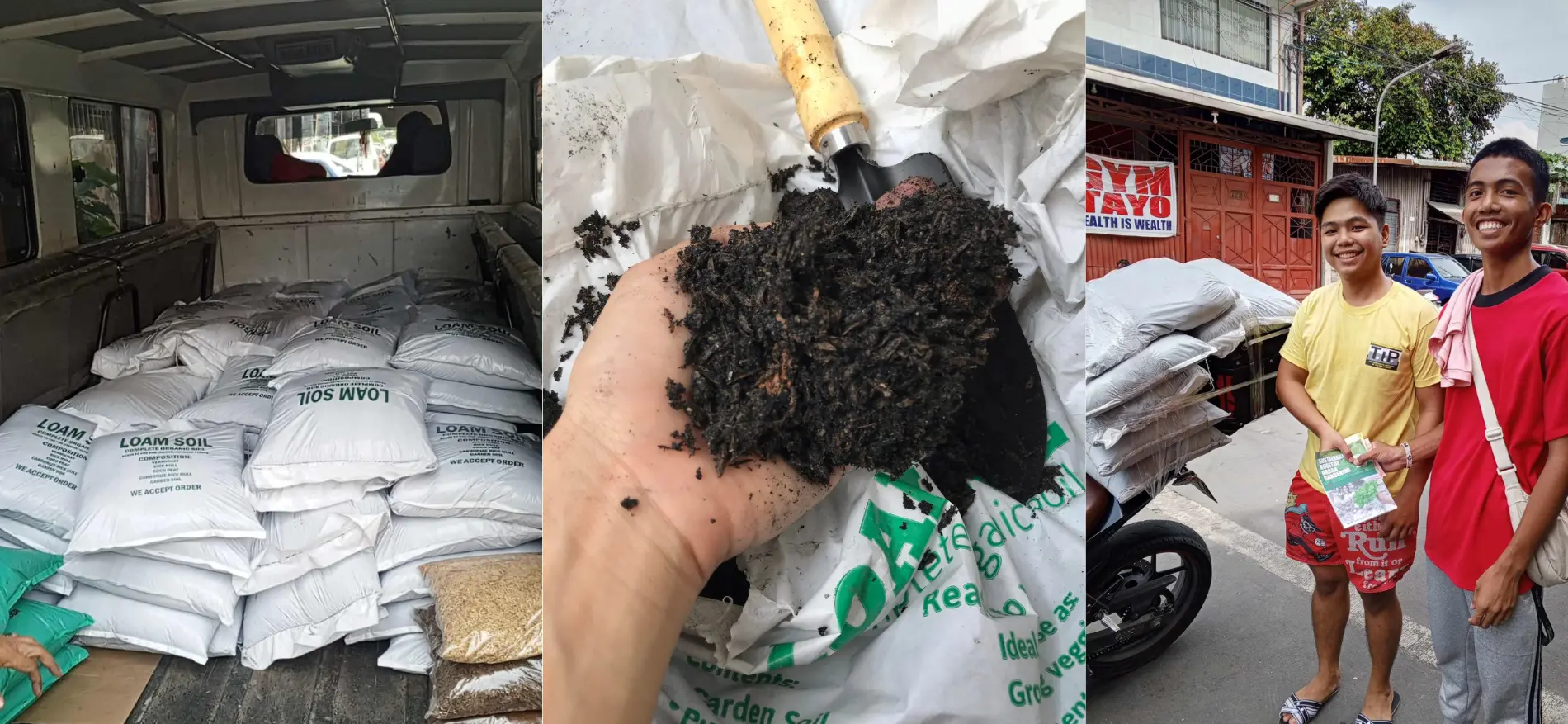 Loam soil for sale at Urban Goes Green - premium 8kg packs with same-day Lalamove delivery in Metro Manila